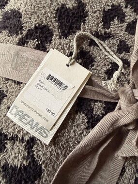 Barefoot Dreams Cozy Chic Leopard Blanket Throw 54”x72” Charcoal Black BNWT